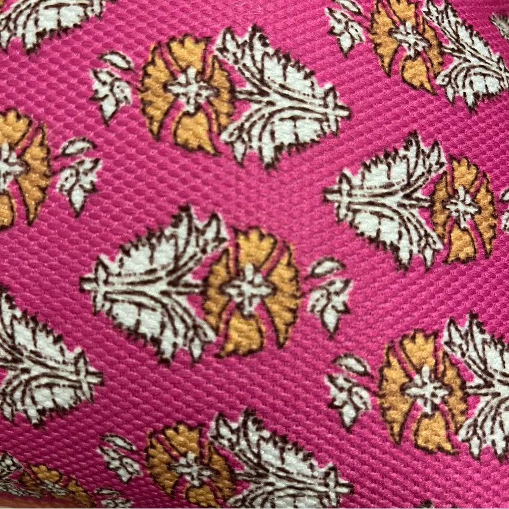 Anthropologie NWT “Sold Out” Isadora Pink & Coral Mix Print Floral Pillow - Picture 5 of 11